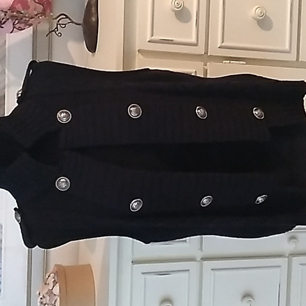 Black Cable knit vest, by Style & Co, LRG,